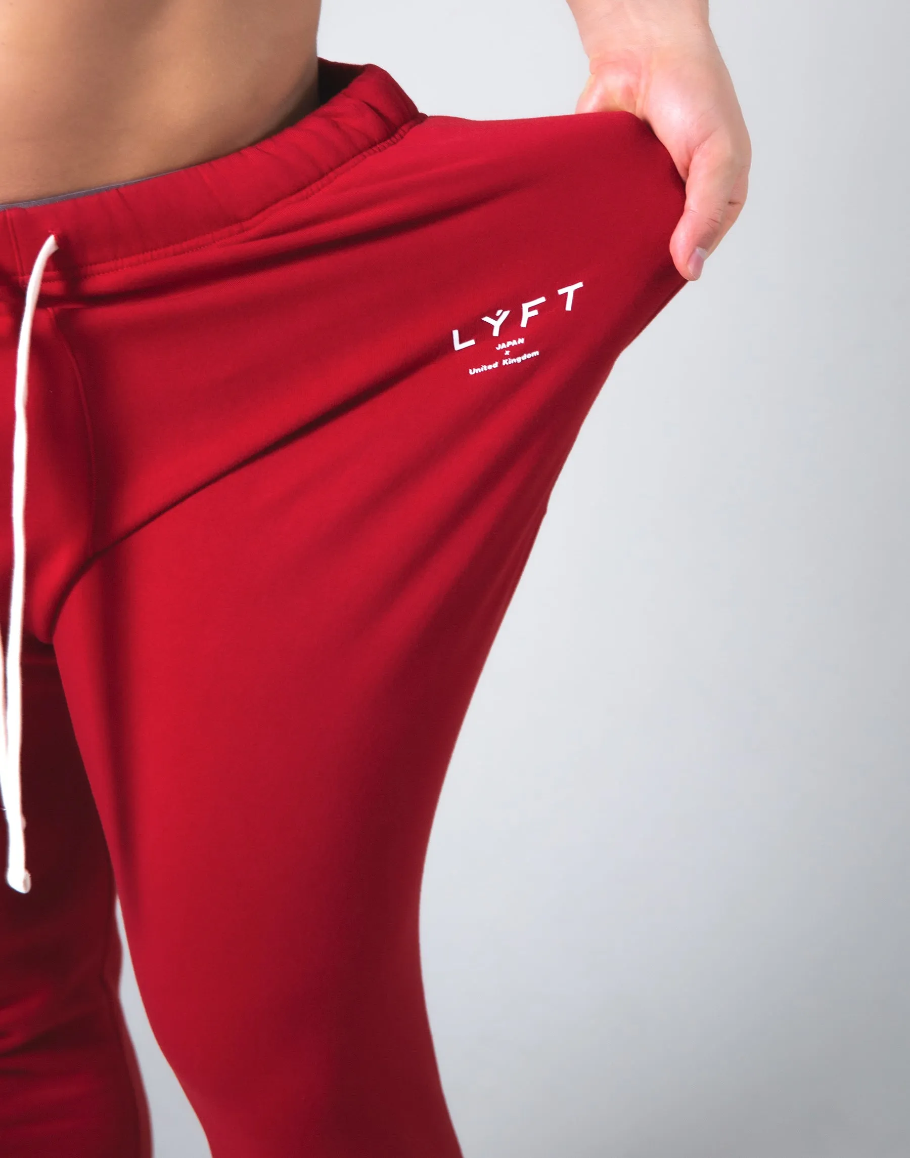 2way Stretch Warm Sweat Pants - Red