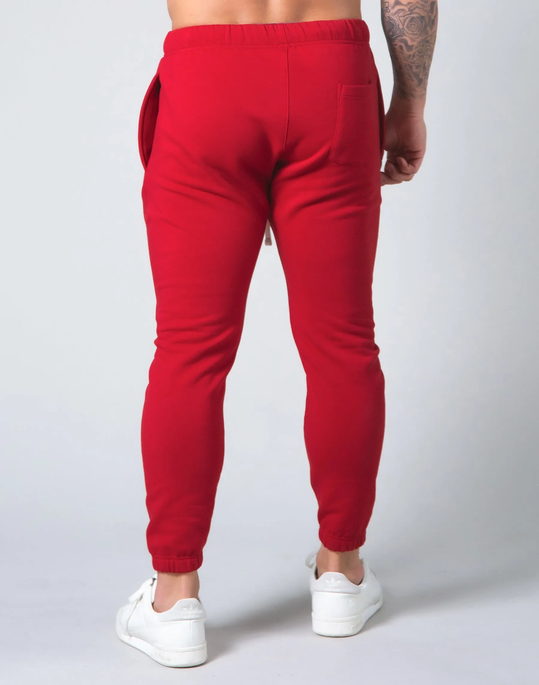 2way Stretch Warm Sweat Pants - Red