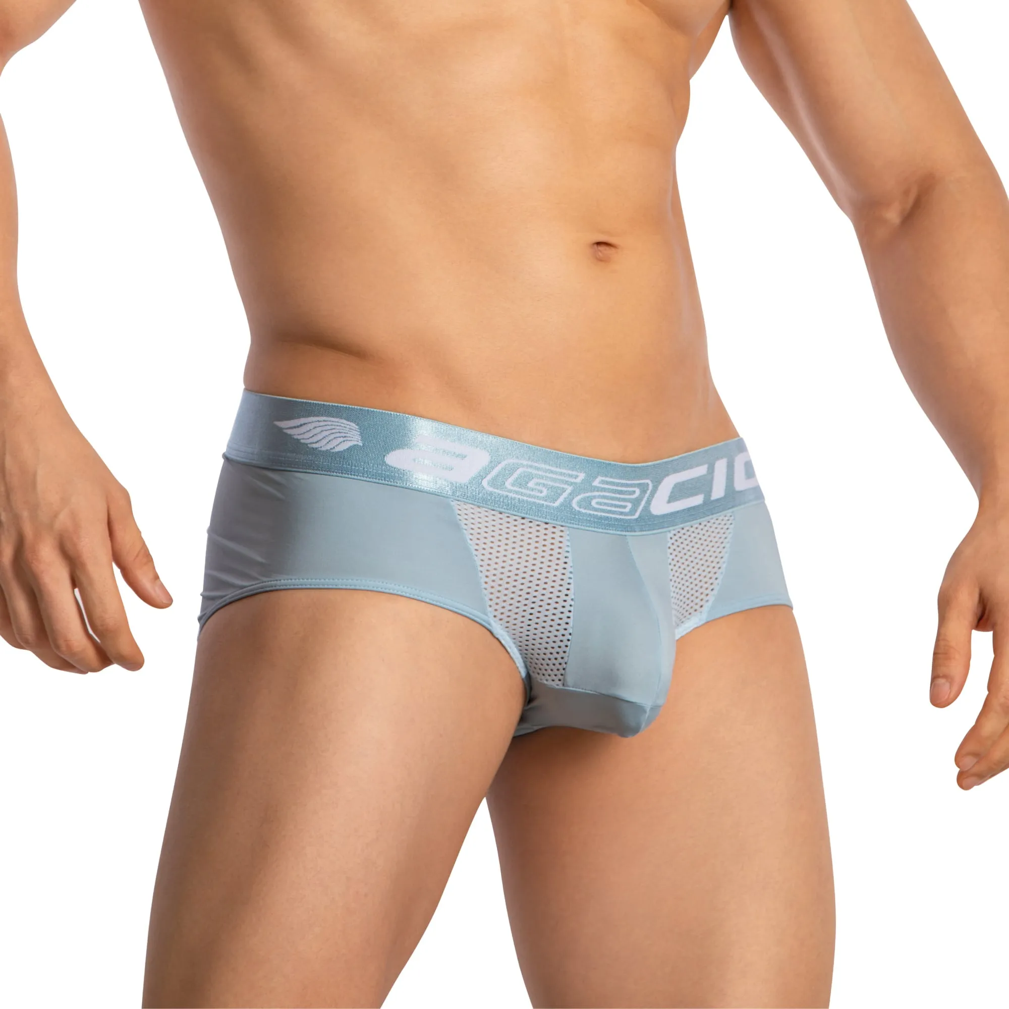 Agacio Sheer Boxer Briefs with Pouch AGJ041