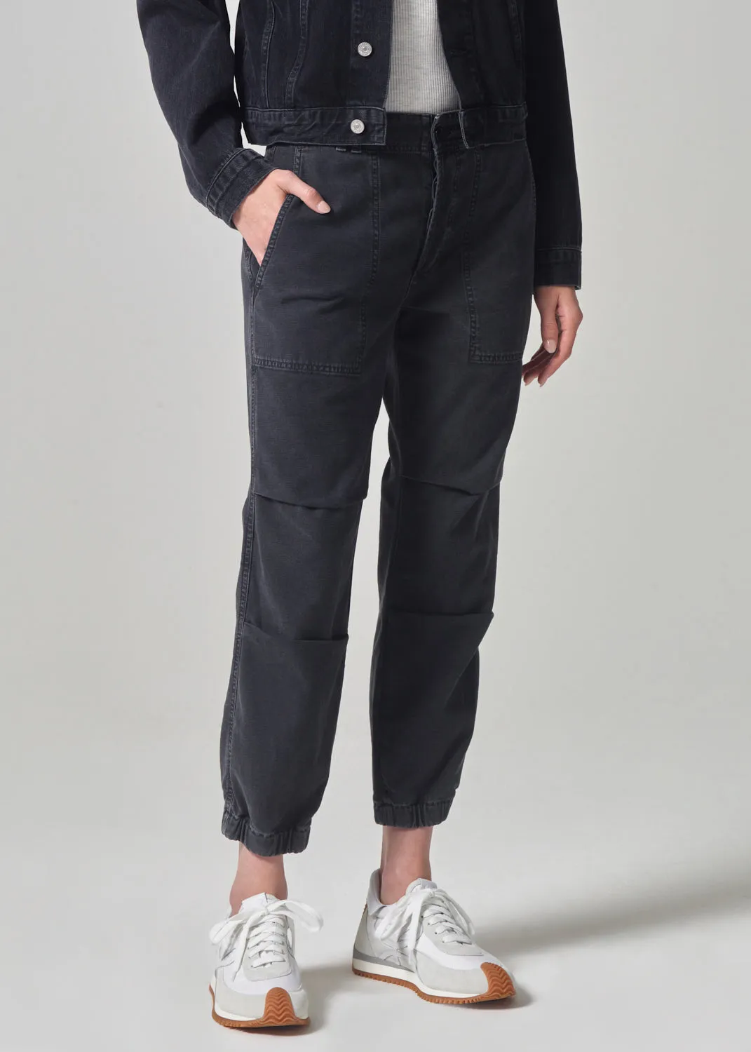 Agni Utility Trouser in Washed Black