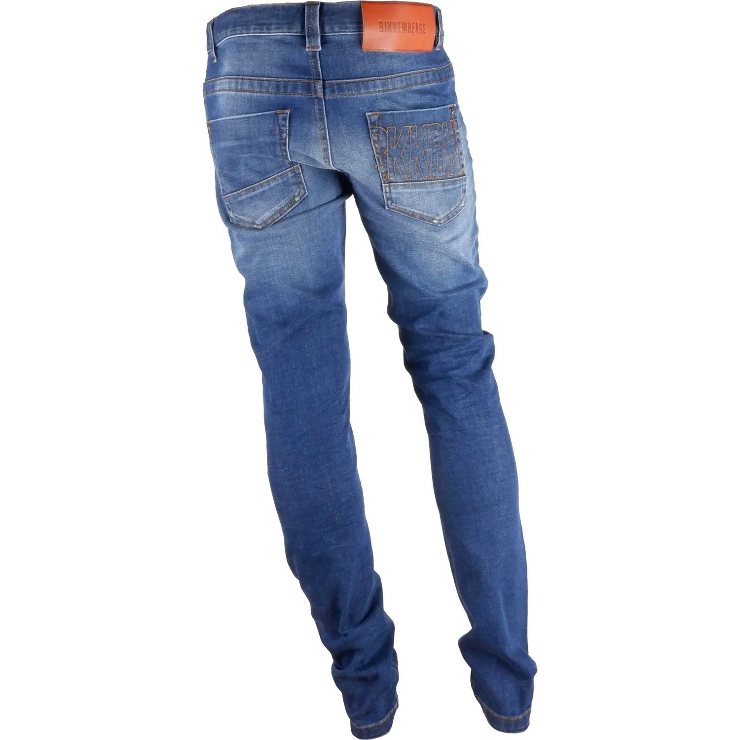 Bikkembergs Sleek Dark Blue Regular Fit Jeans