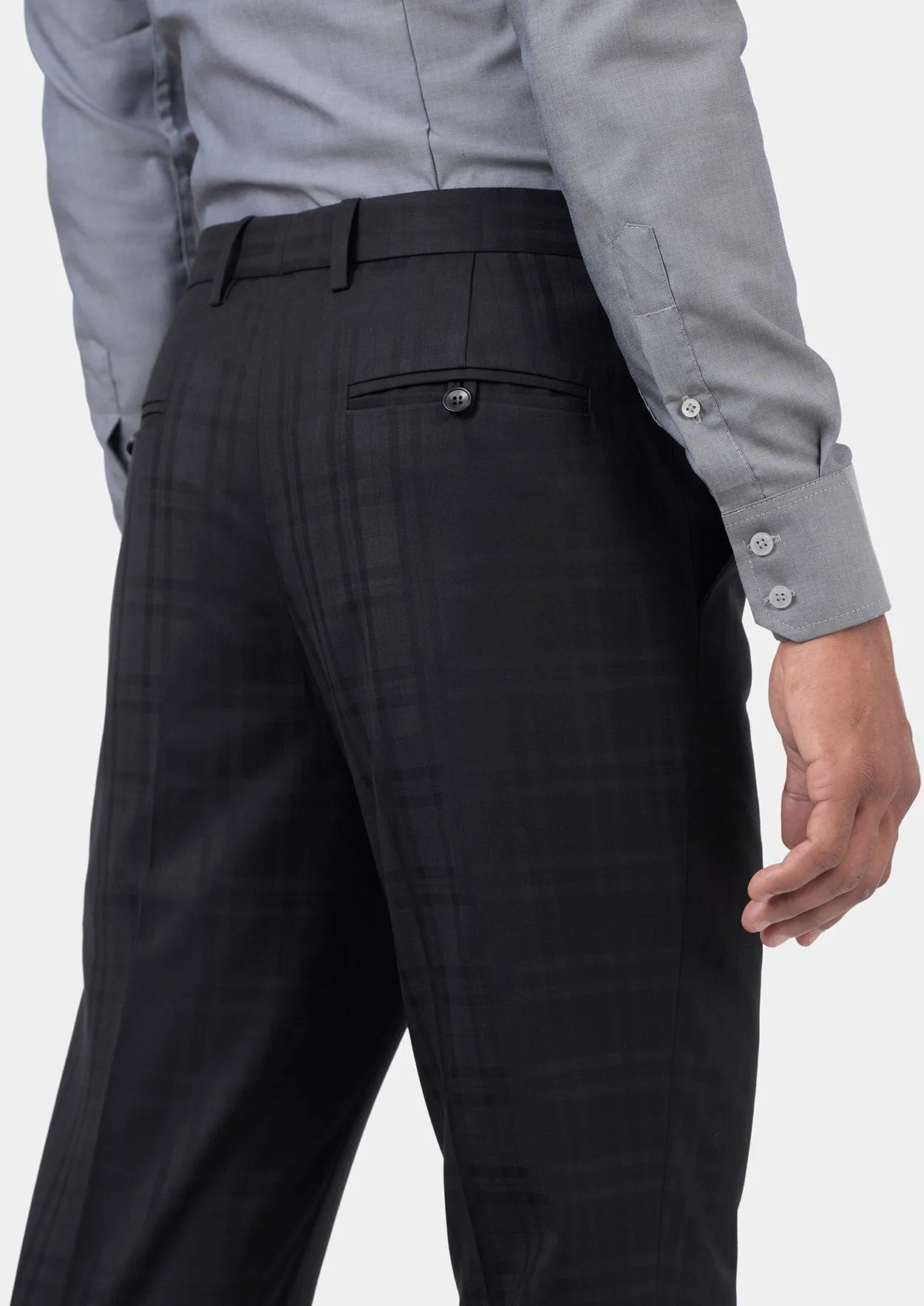 Black Check Pants