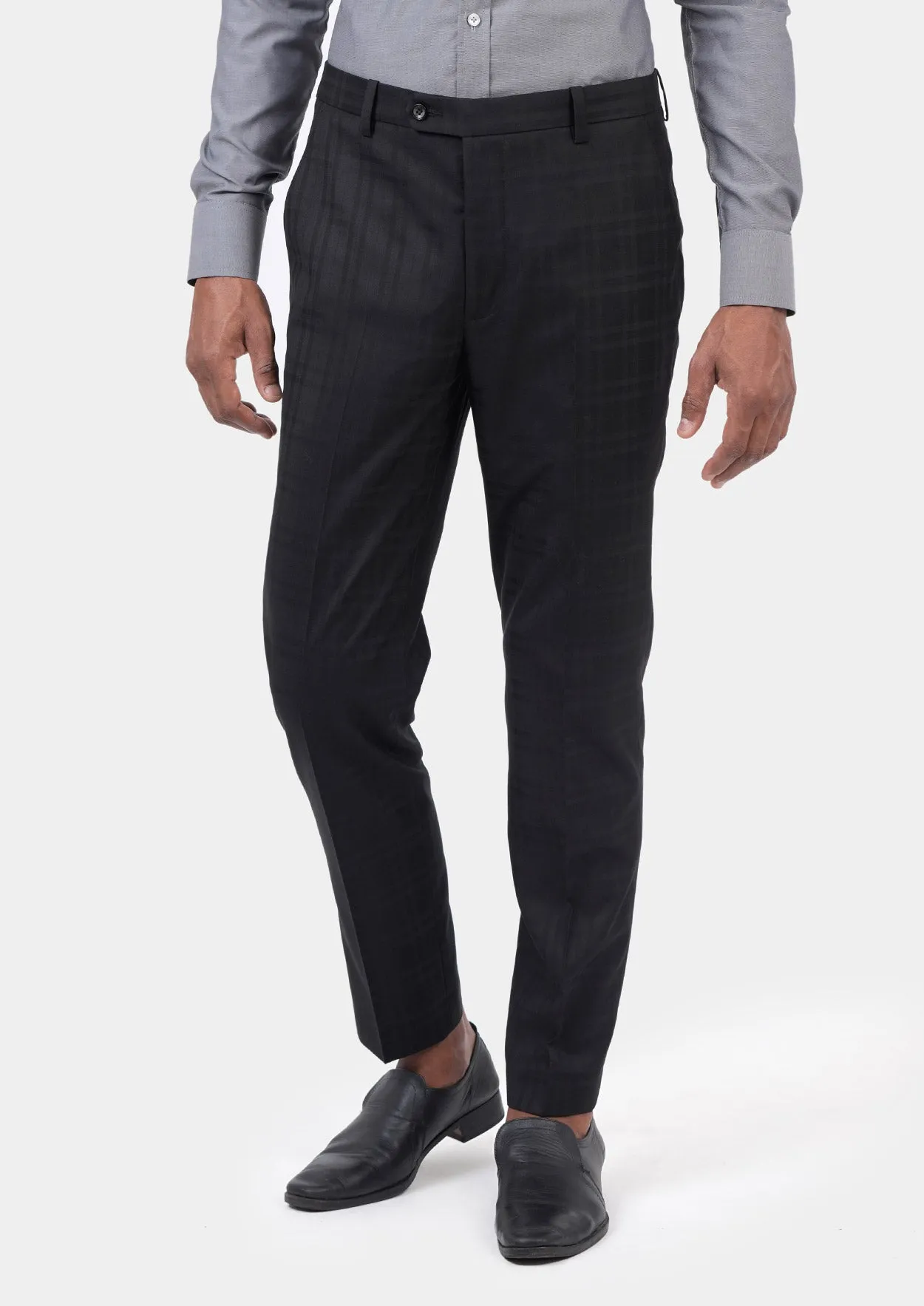 Black Check Pants