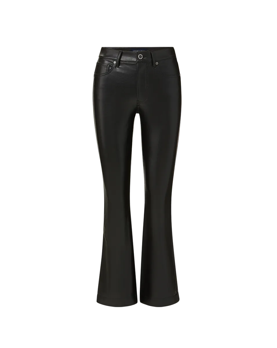 Carson Vegan Leather Kick-Flare Pant