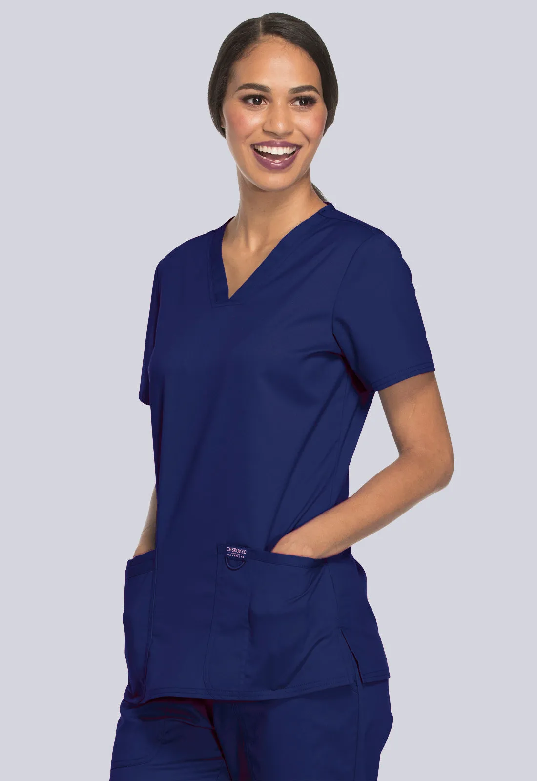 Cherokee Workwear Revolution Three-Pocket Scrub Top