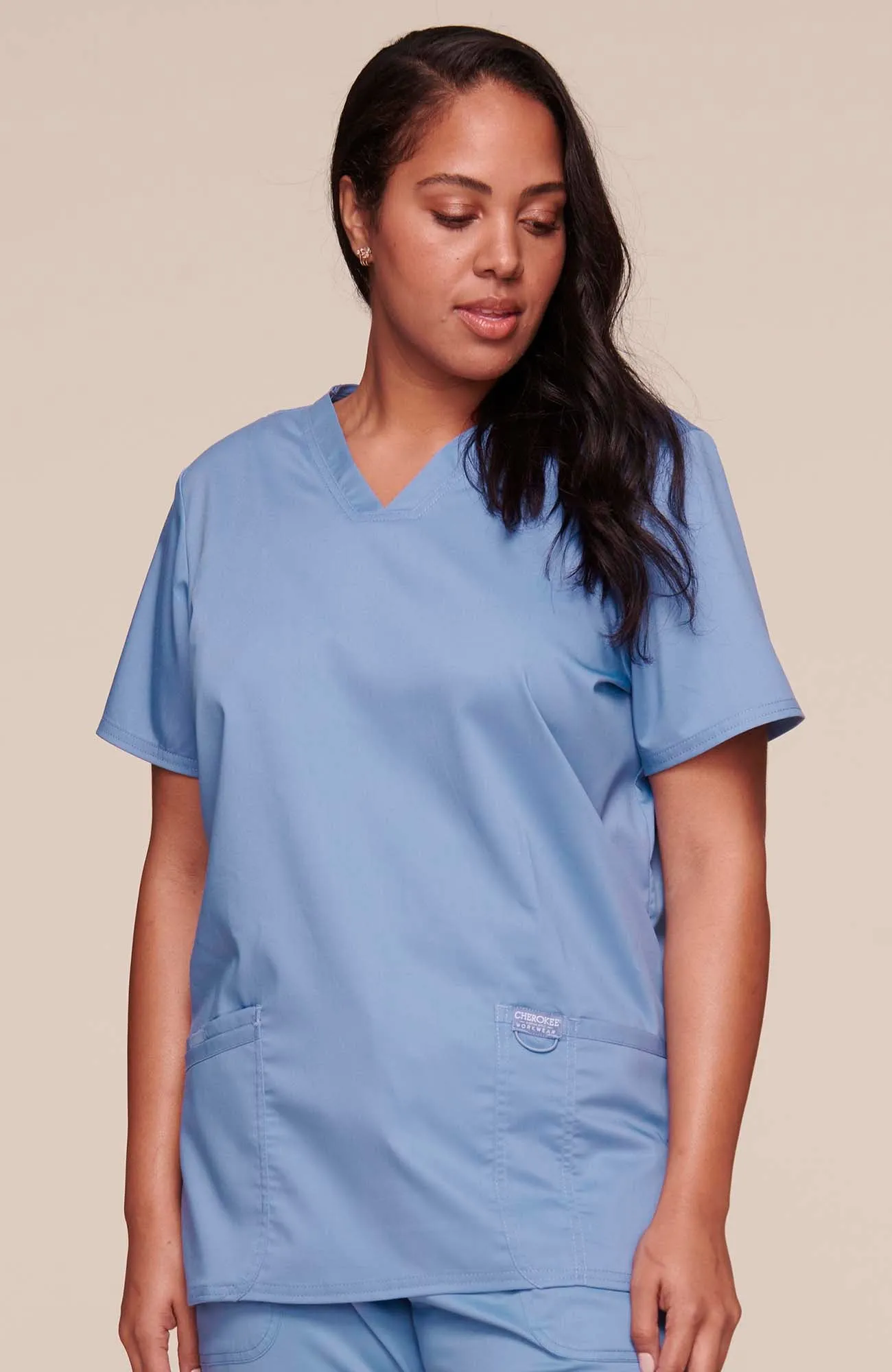 Cherokee Workwear Revolution Three-Pocket Scrub Top