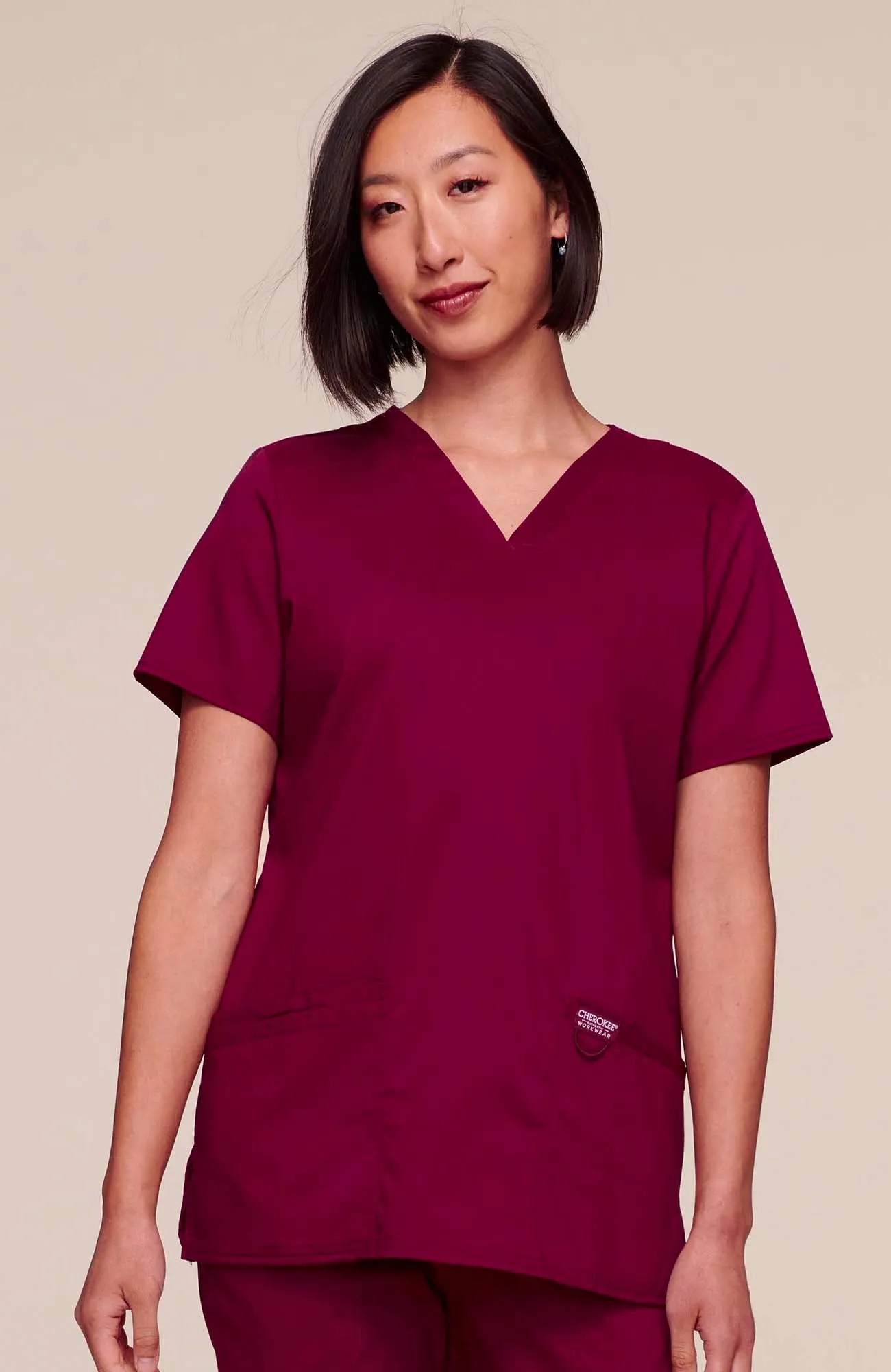 Cherokee Workwear Revolution Three-Pocket Scrub Top