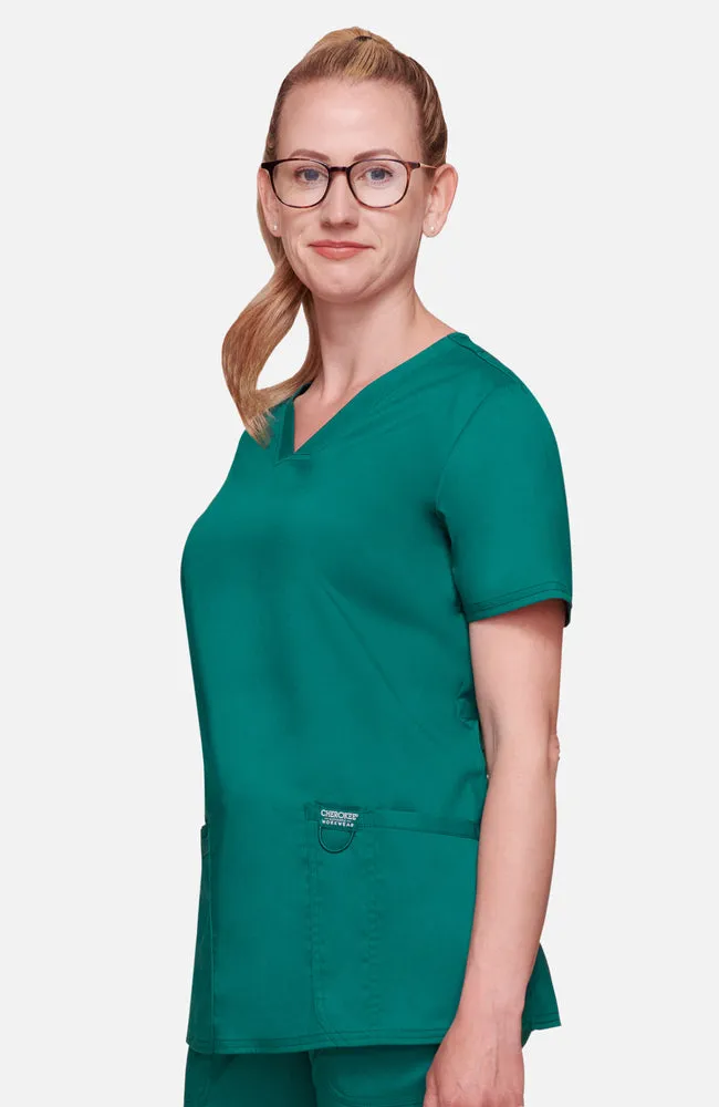 Cherokee Workwear Revolution Three-Pocket Scrub Top