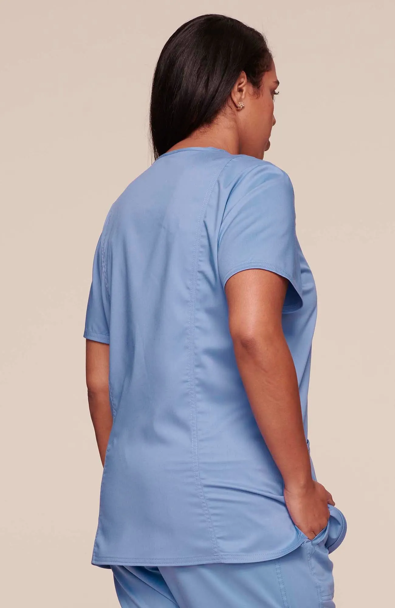 Cherokee Workwear Revolution Three-Pocket Scrub Top