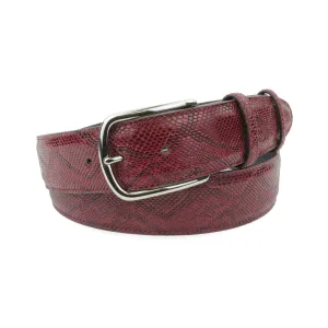 Chianti Mock Python Prong Belt