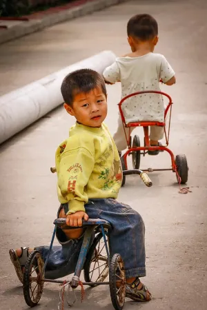 Childhood in Motion: Toddlers in Traditional Split Pants