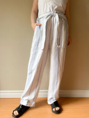 Ci Sono Blue Stripe Wide Leg Pants - XL