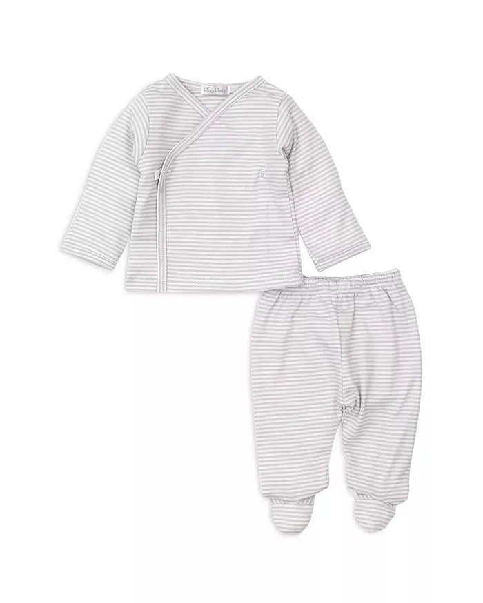 classic rib striped pant set