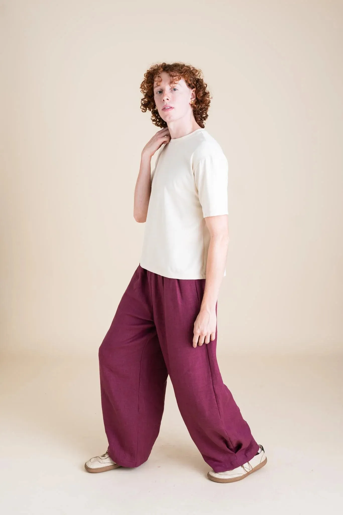 Crescent Moon Pants - Orchid