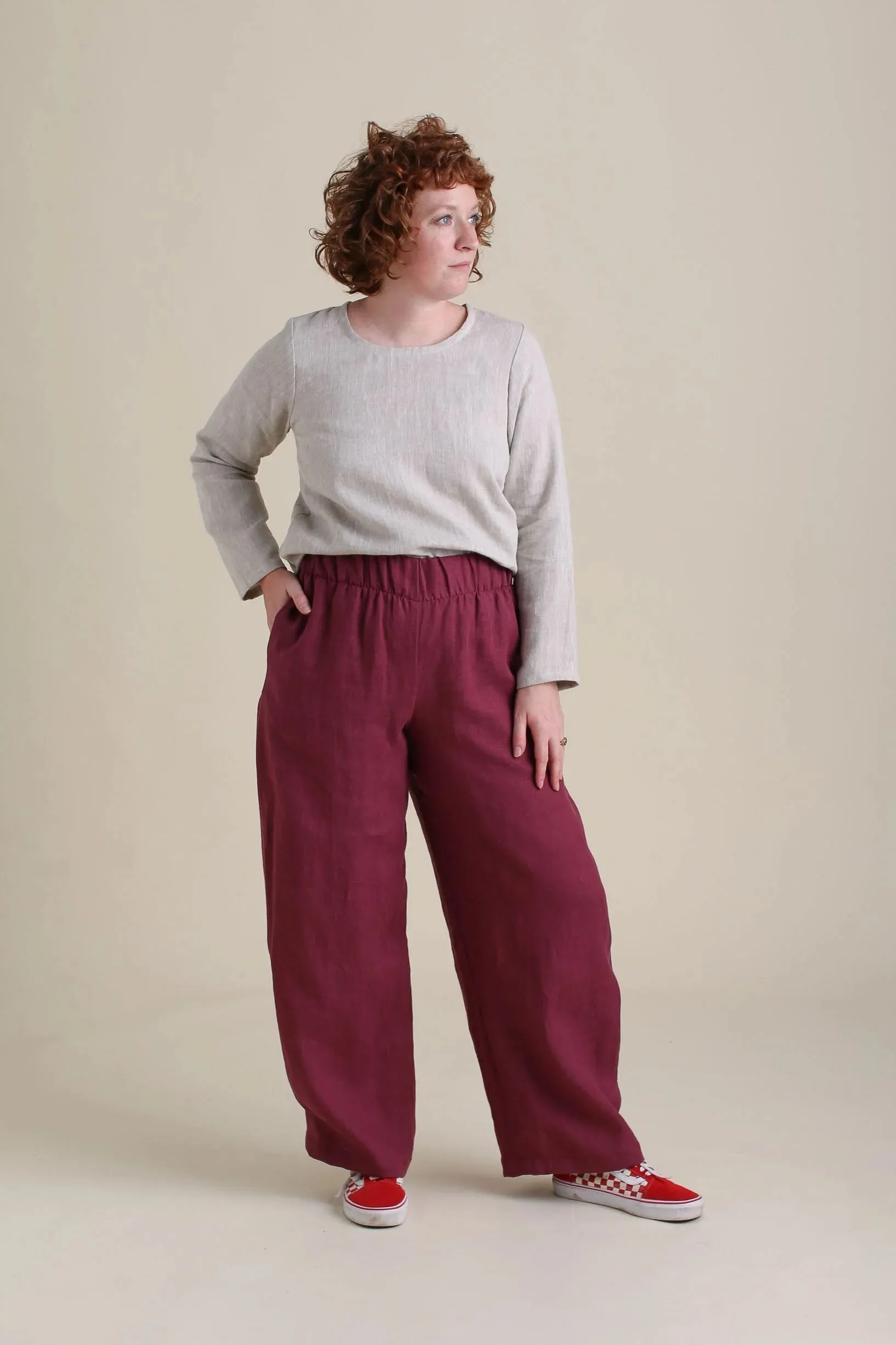 Crescent Moon Pants - Orchid