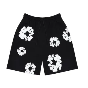 Denim Tears the Cotton Wreath Shorts Black