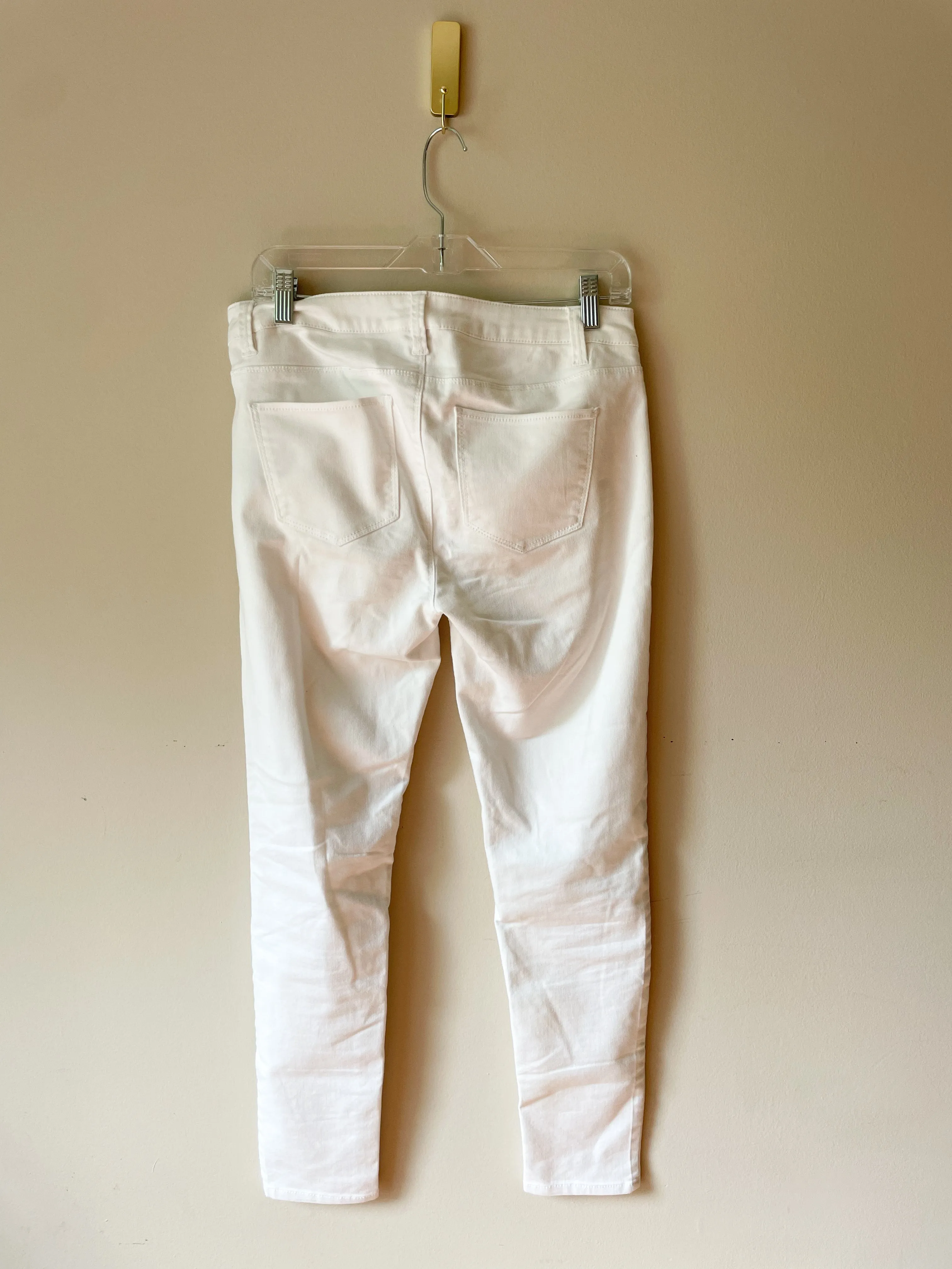 Design Lab White Mid Rise Skinny Stretch Ankle Pants - Size 29