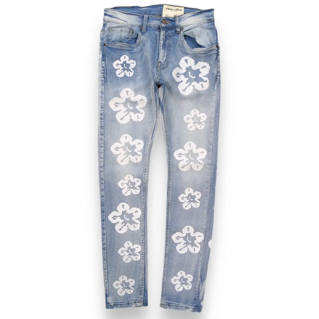 FWRD 'Flower' Denim (Ice Blue) FW-330108