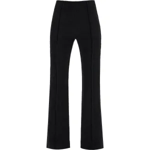 Ganni flared viscose trousers for women