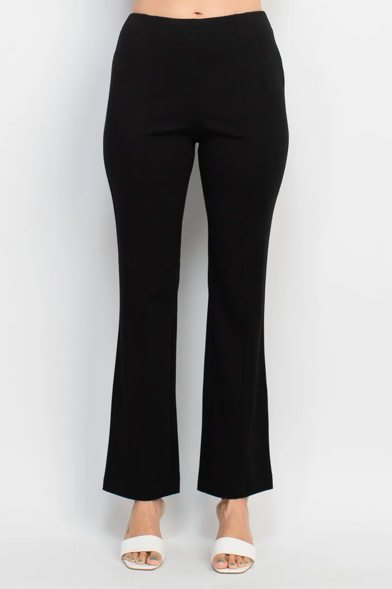 Hope & Harlow mid waist solid straight leg millennium pant