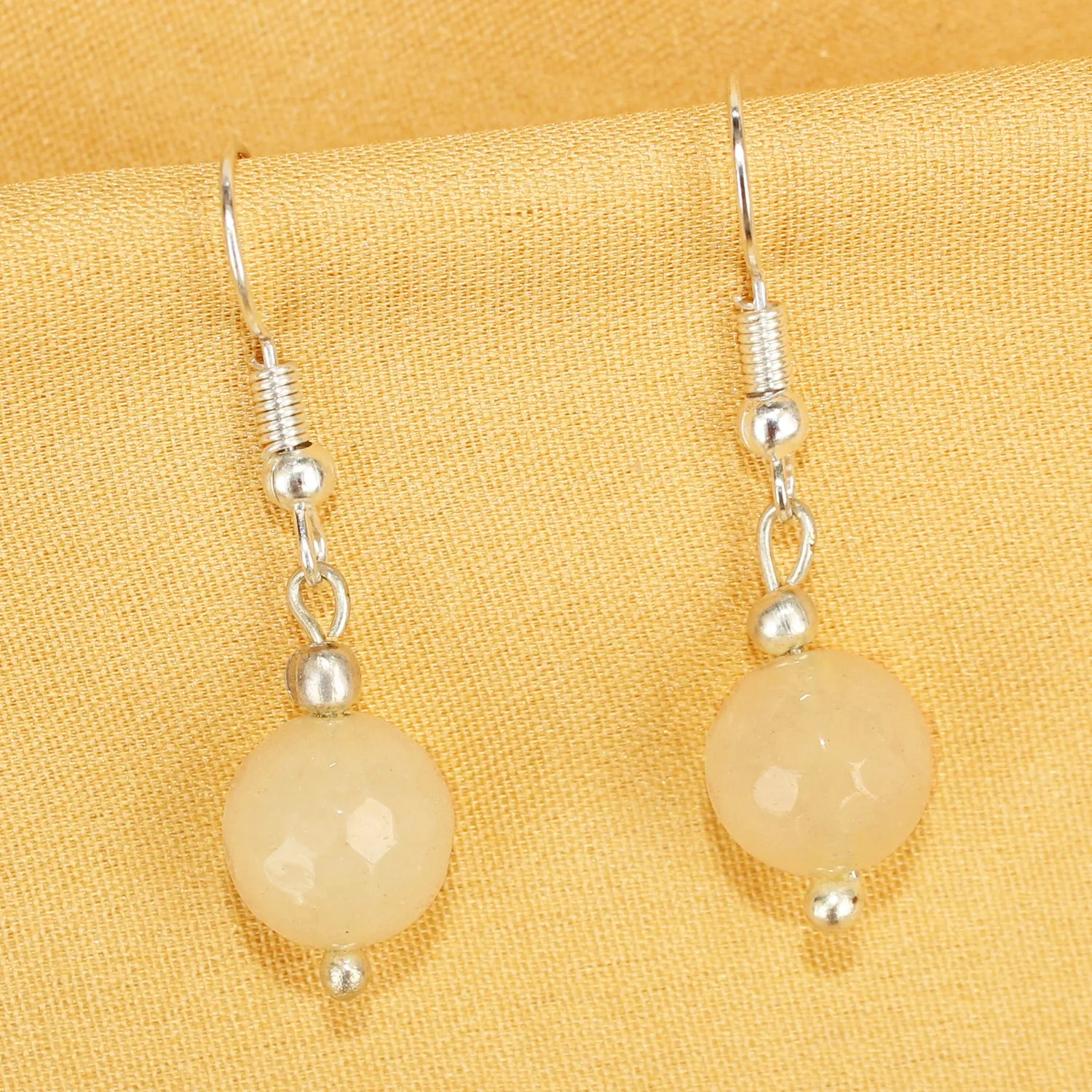 Imeora Light Yellow Quartz 10mm Earrings