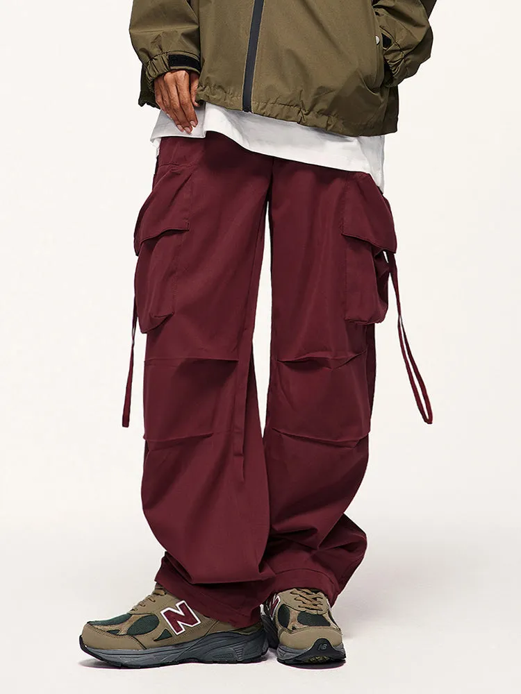 Large-Pocket Loose-Fitting Pants