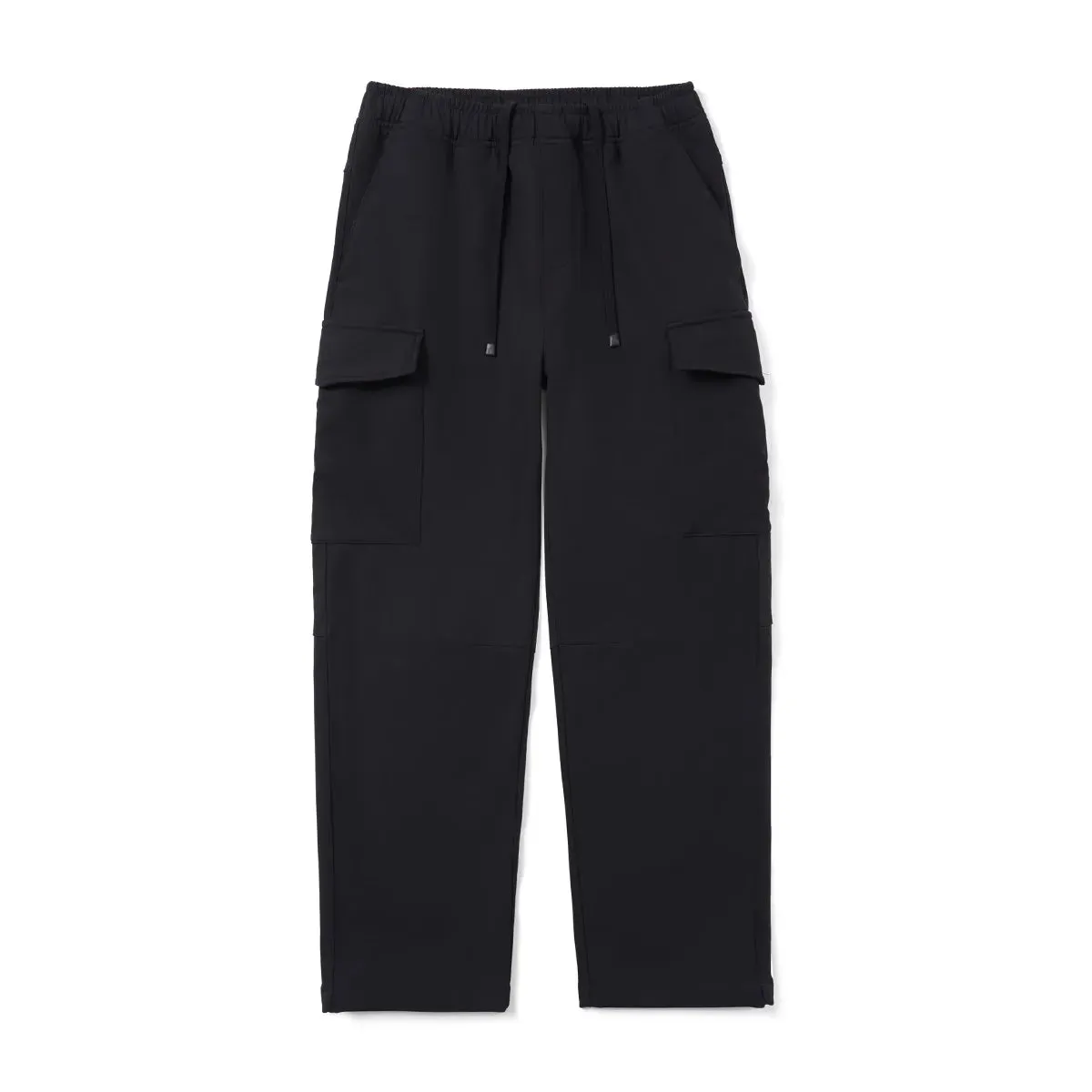 Loose Tapered Warm Fleece Linner Cargo Pants Men Ankle-length Trousers