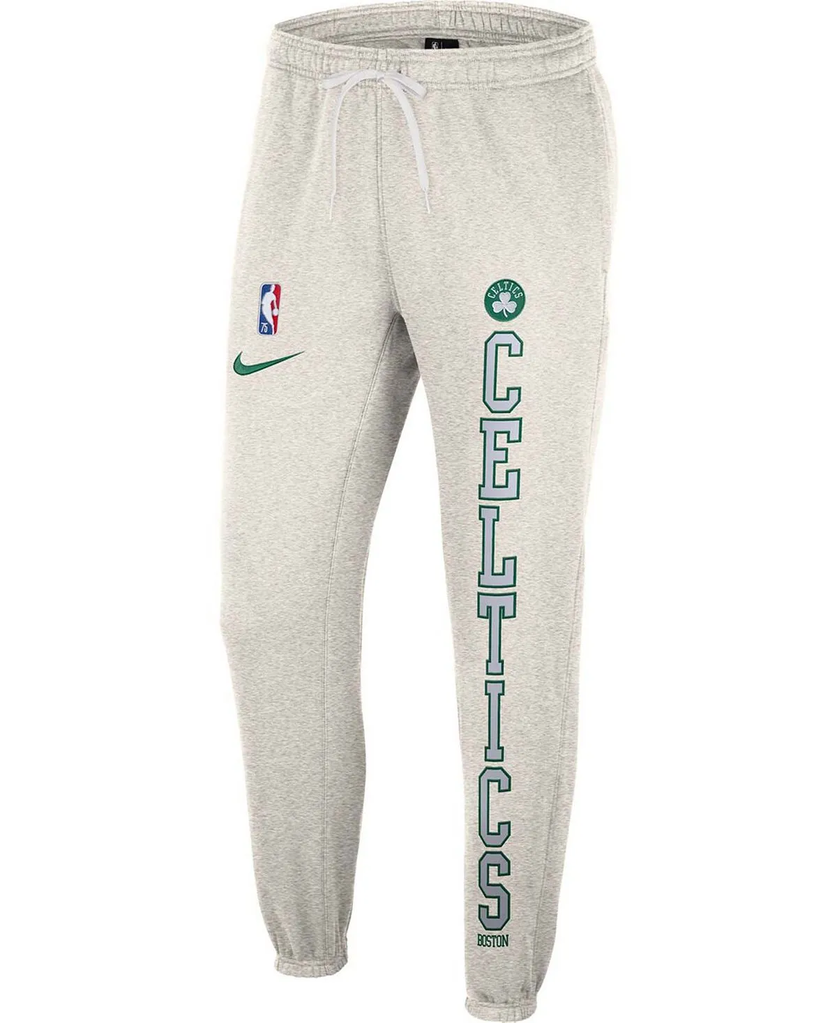 Men's Ash Fleece Pants Kelly Green Boston Celtics 75th Anniversary Courtside Nike Multi