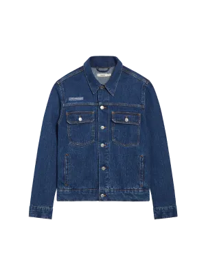 Mens Nettle Denim Jacket—mid wash