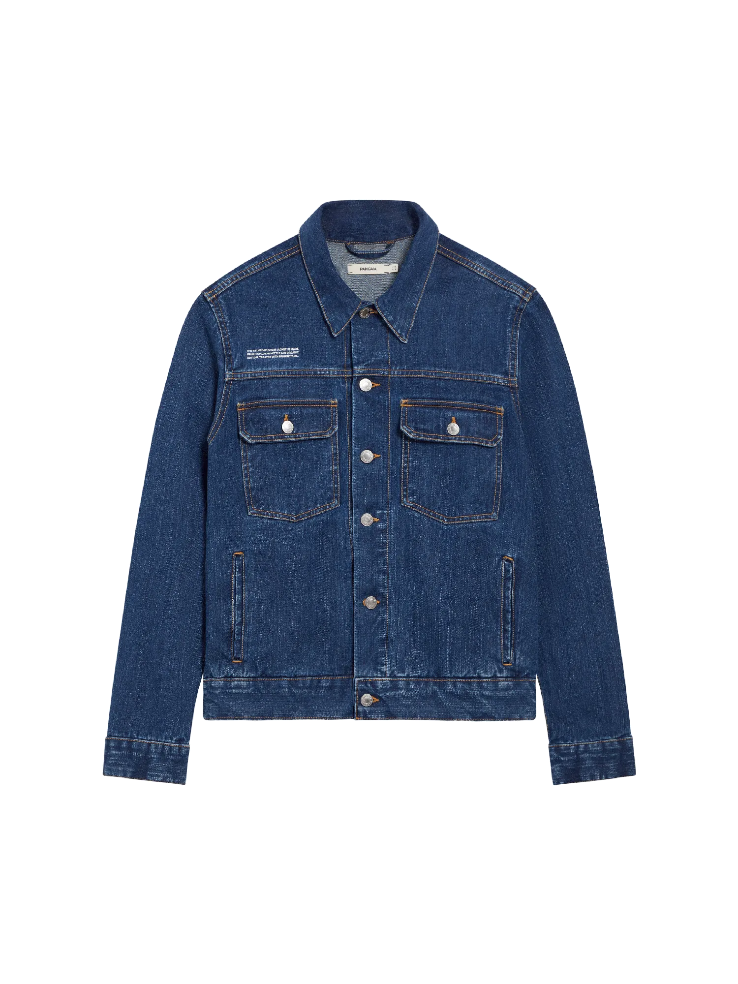 Mens Nettle Denim Jacket—mid wash