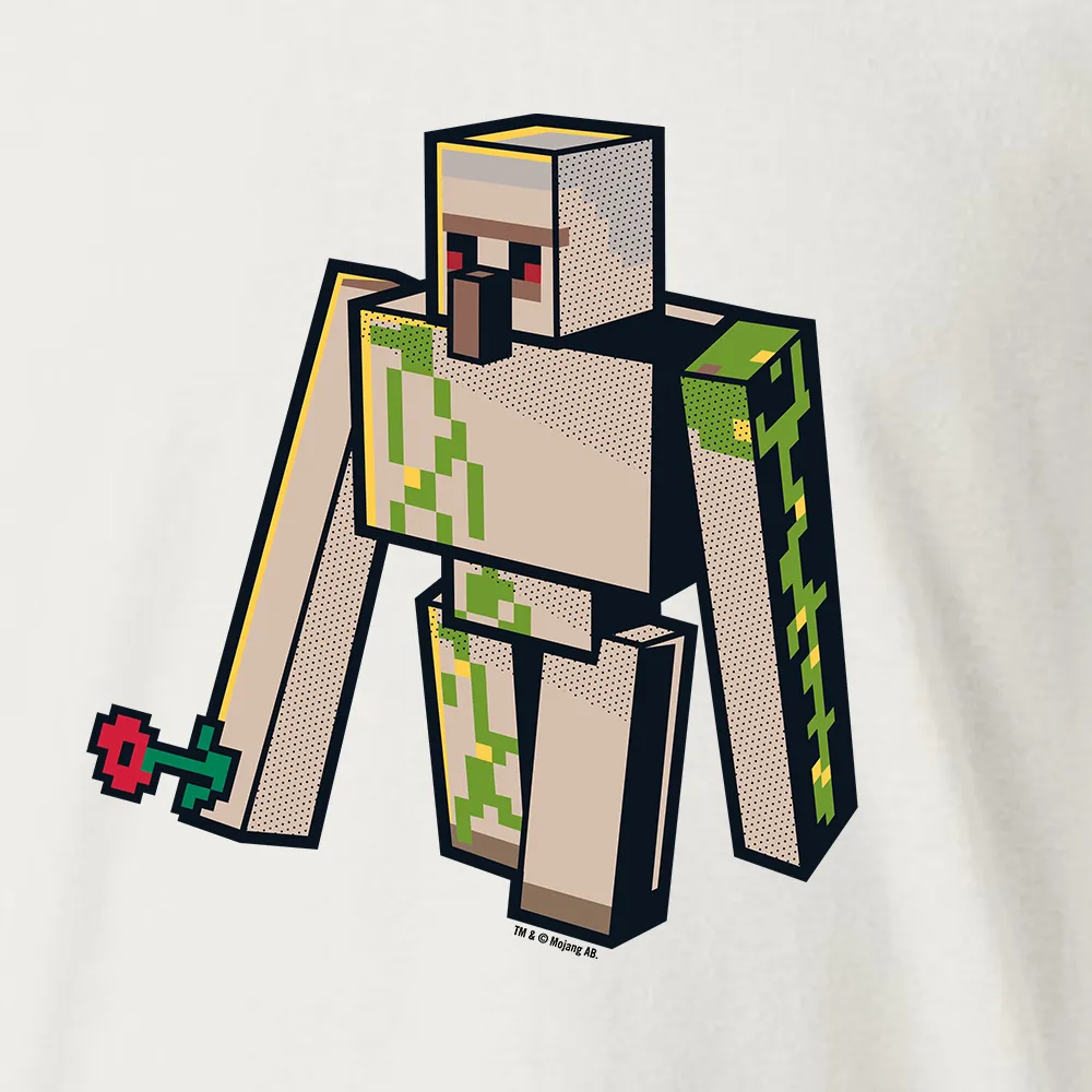 Minecraft Jolly Mobs Iron Golem Kids Short Sleeve T-Shirt