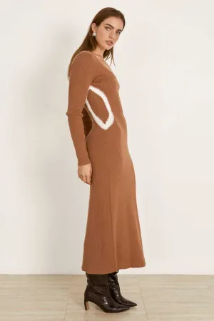 MON RENN Connect Midi Dress CHAI