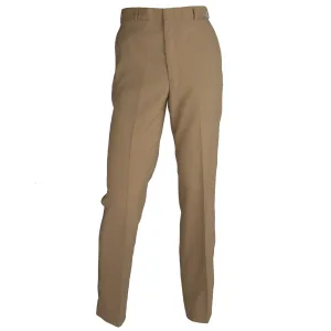 NAVY Men's Khaki Poly Wool Trouser - Classic Fit