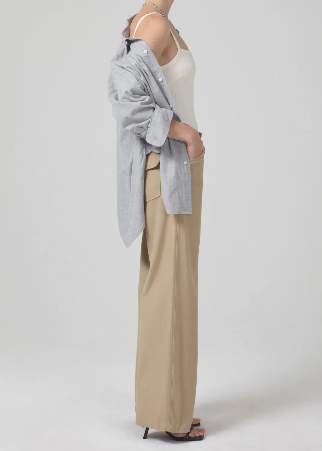 Paloma Utility Trouser in Khaki Classic