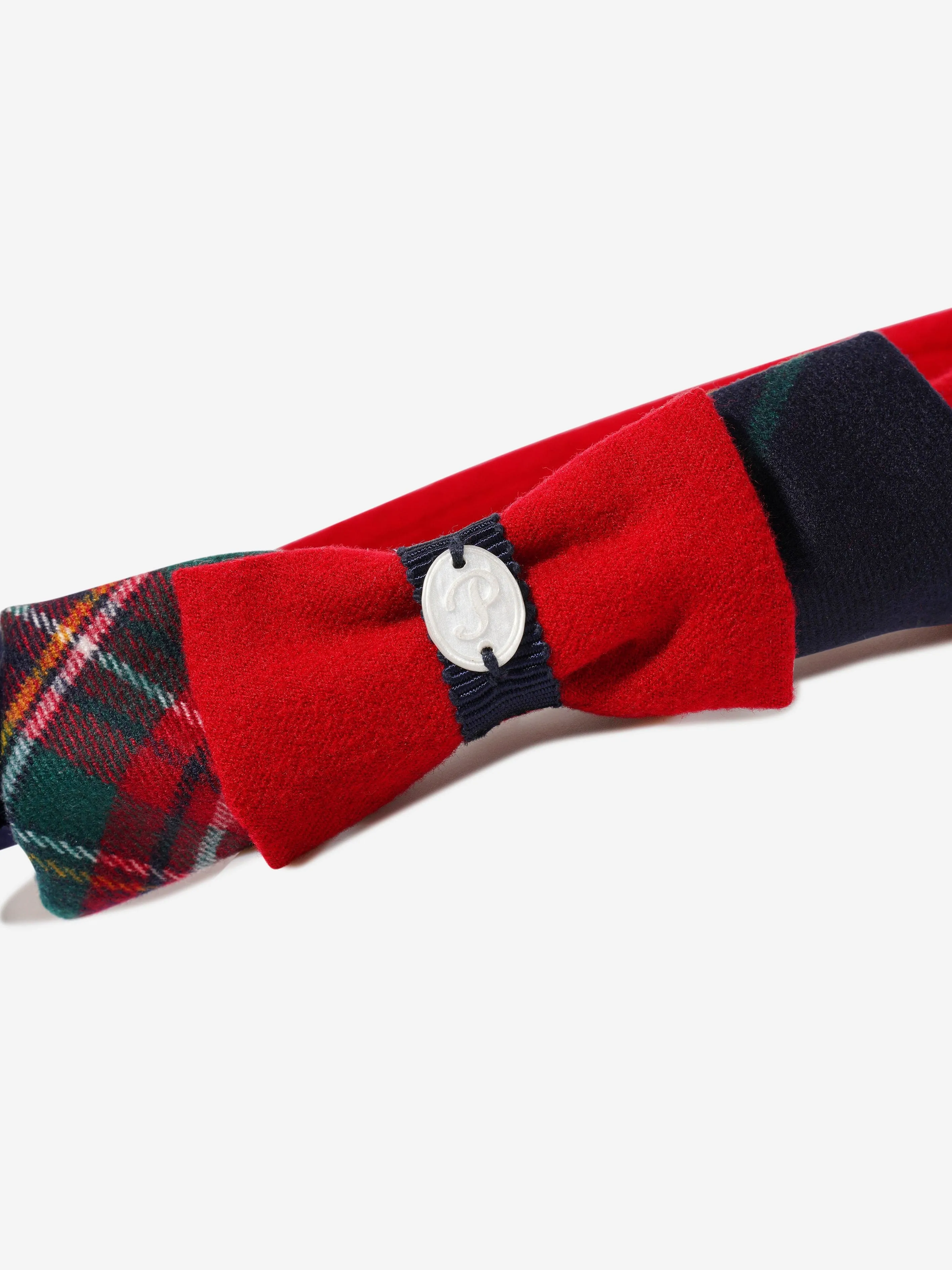 Patachou Girls Tartan Bow Headband