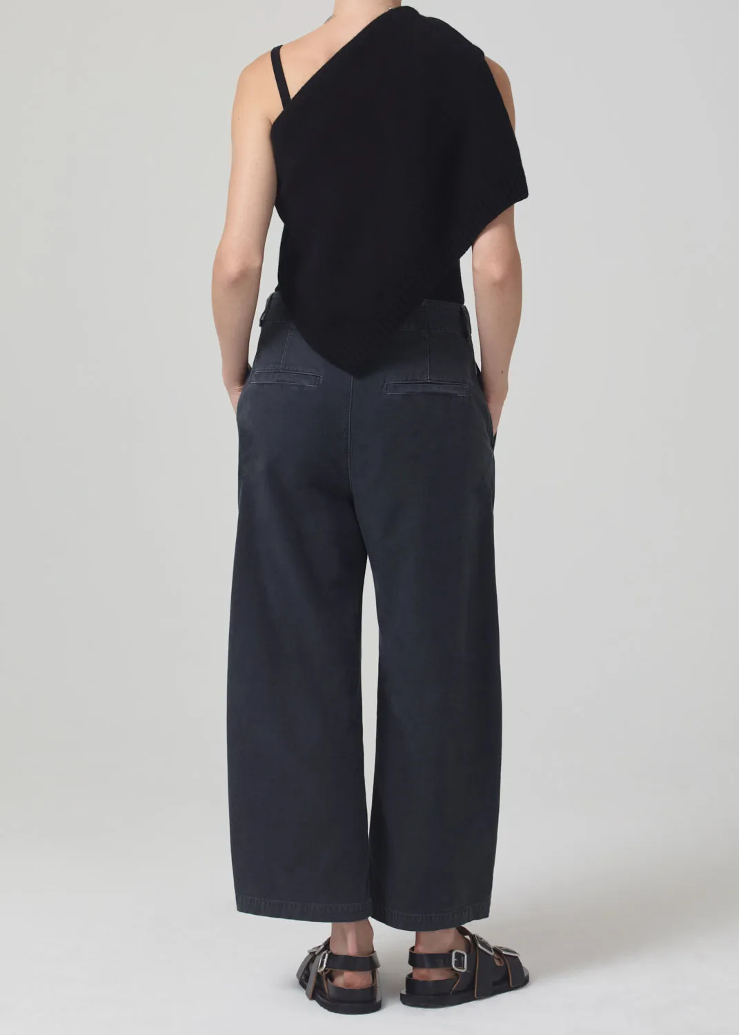 Payton Utility Trouser in Washed Black