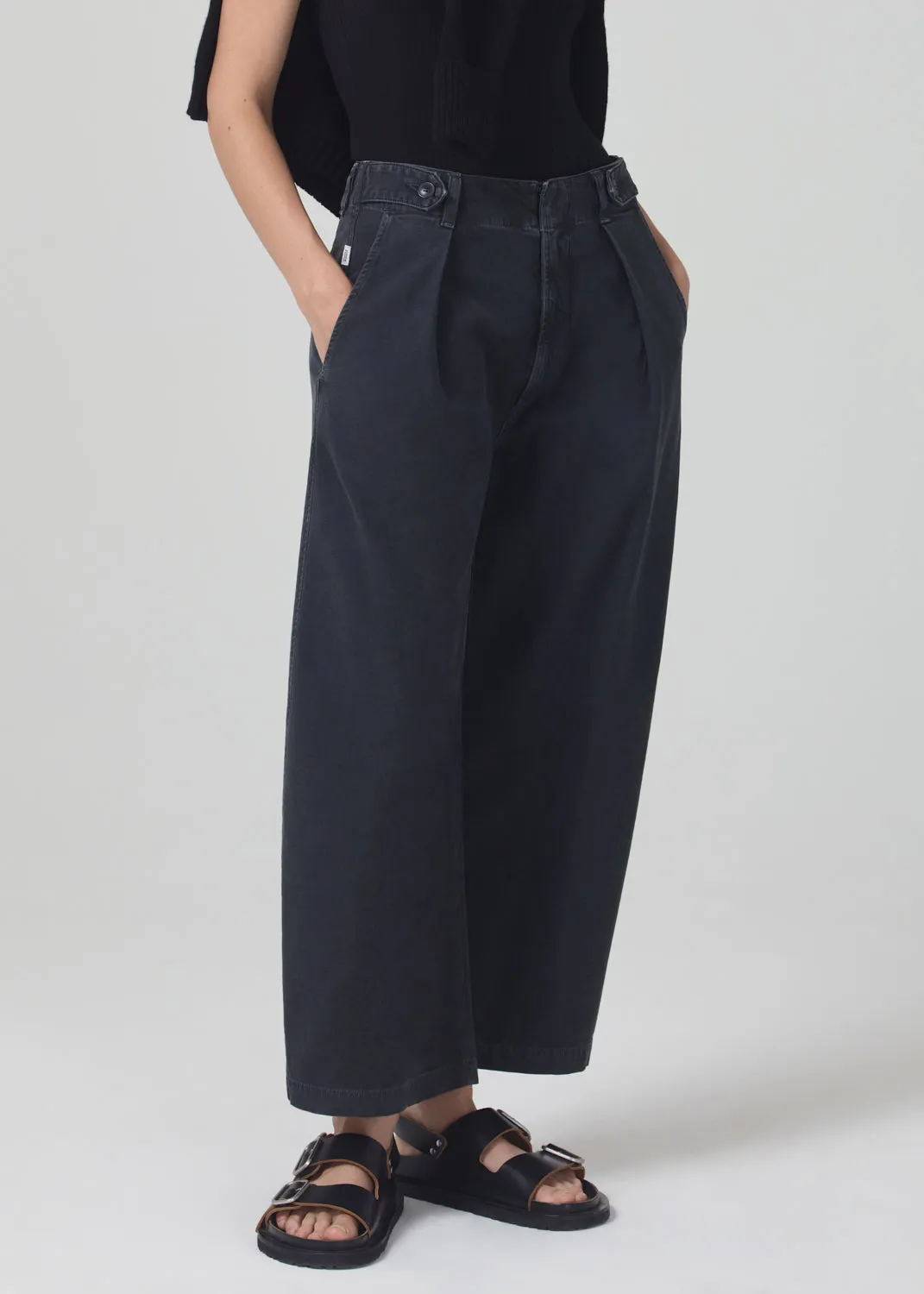 Payton Utility Trouser in Washed Black