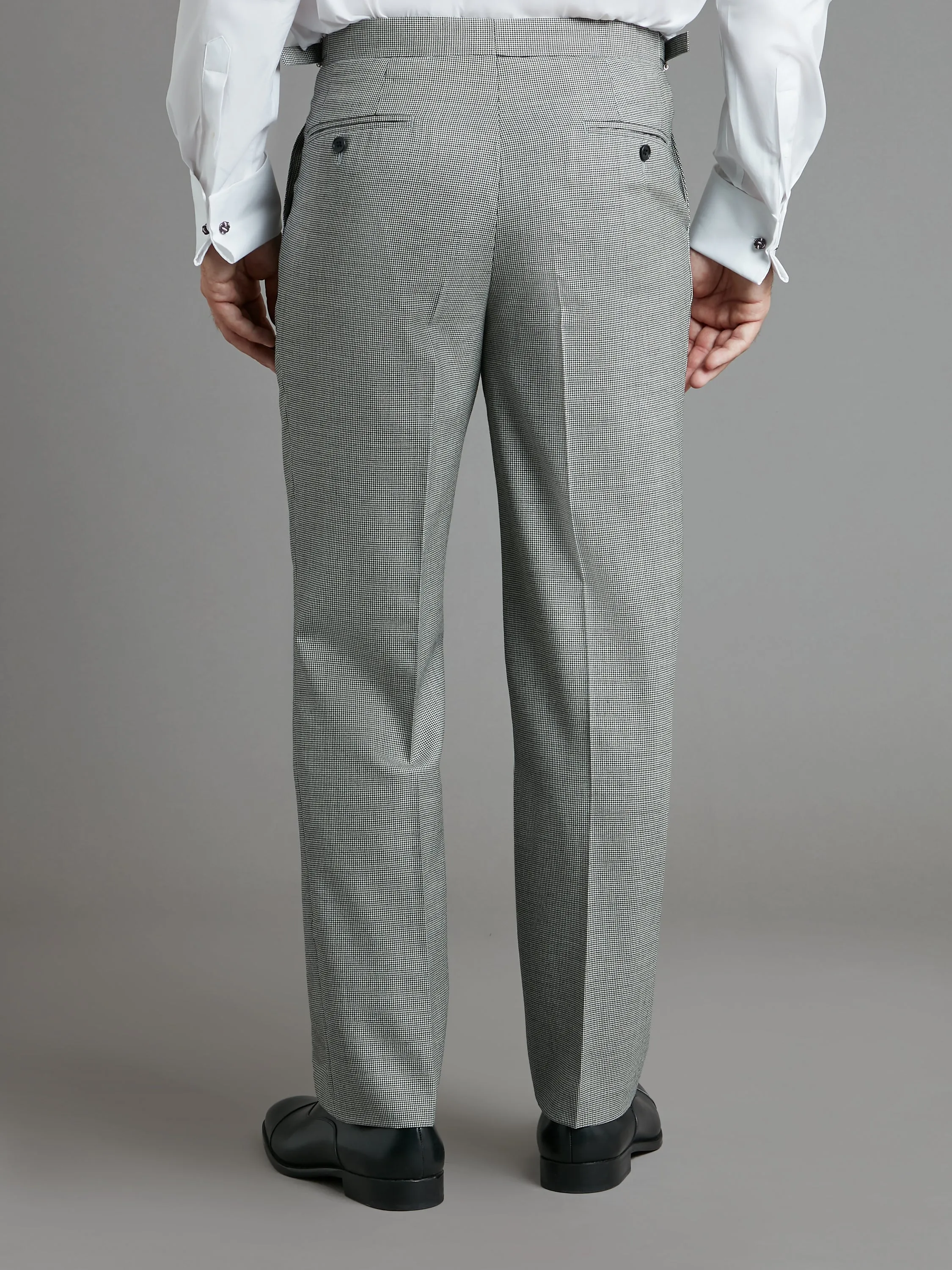 Pleated Morning Pants - Houndstooth