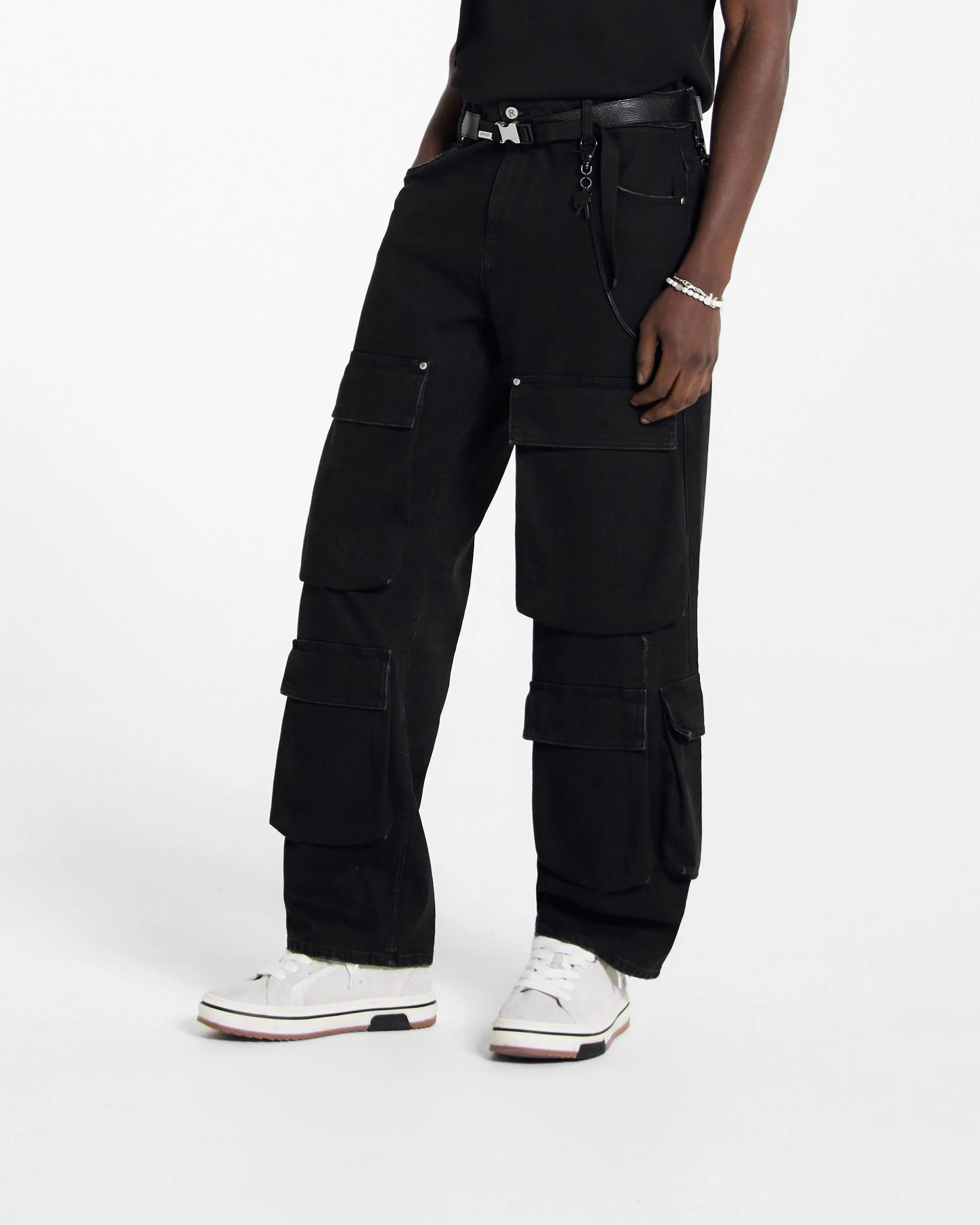 R3Ca Cargo Denim - Black