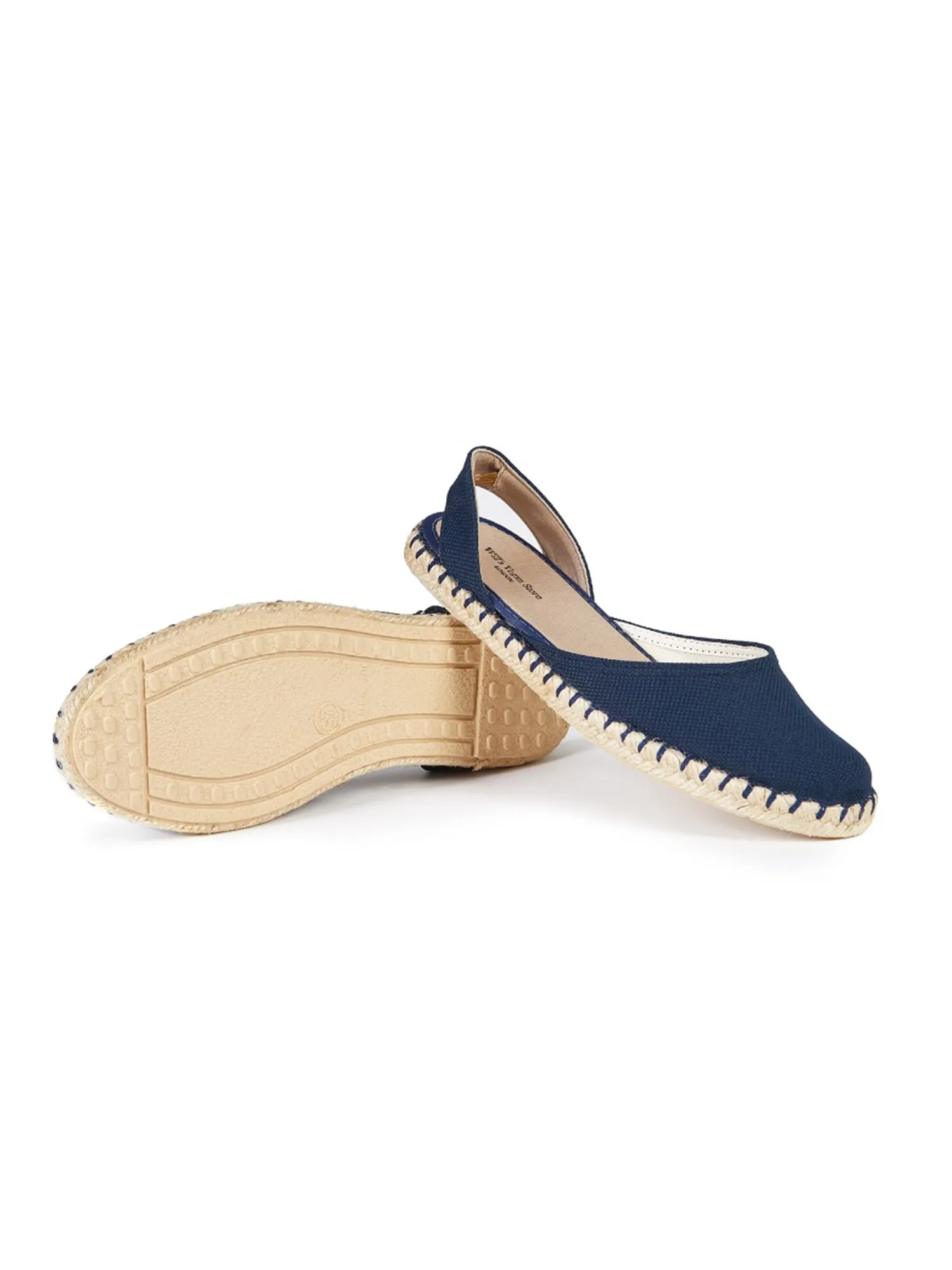 Recycled Espadrille Slingbacks