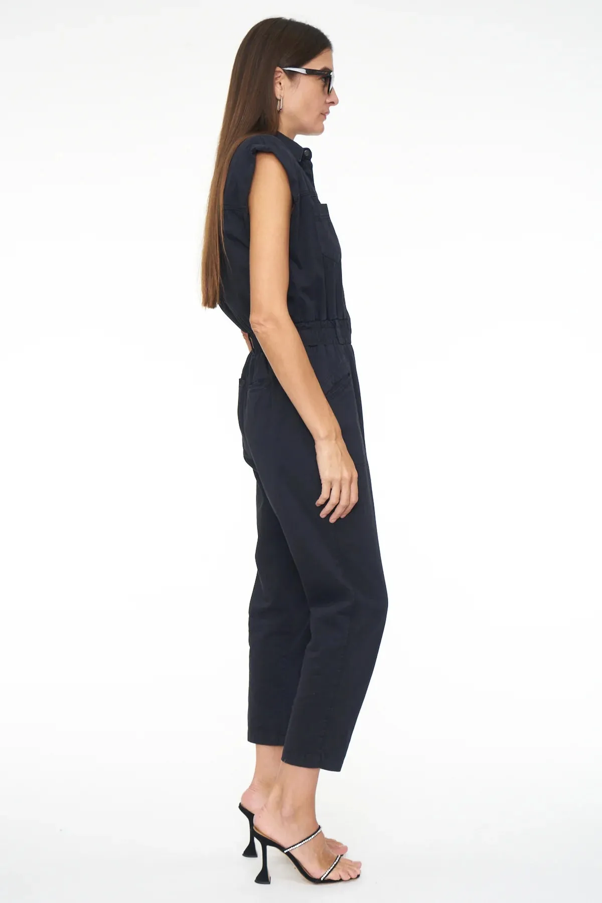 ROSIE SHOULDER PAD JUMPSUIT - PISTOLA