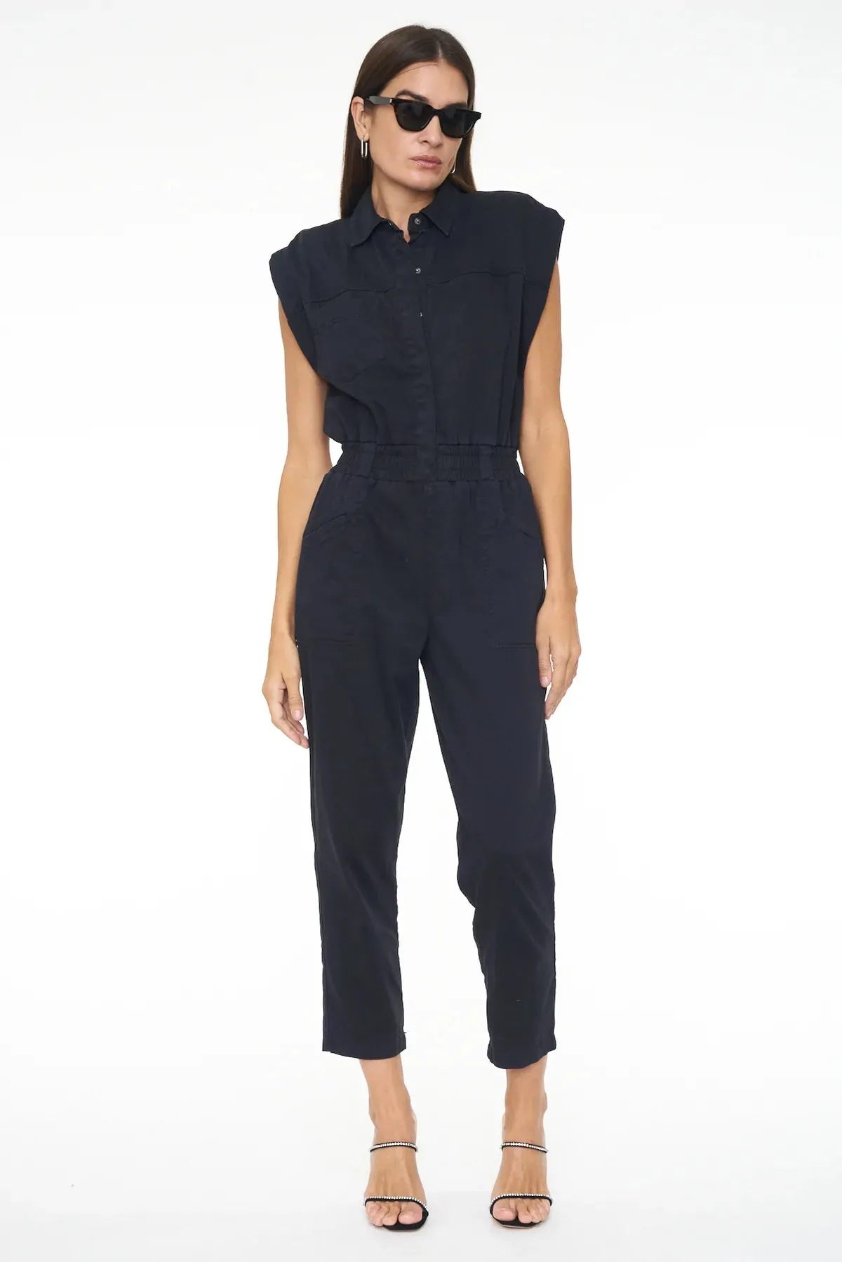 ROSIE SHOULDER PAD JUMPSUIT - PISTOLA