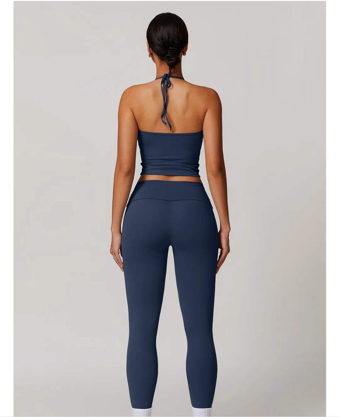 Tight Quick Drying Yoga Pants Women Folding High Waist Hip Lift Fitness Pants Outdoor All Matching Casual Sports Pants