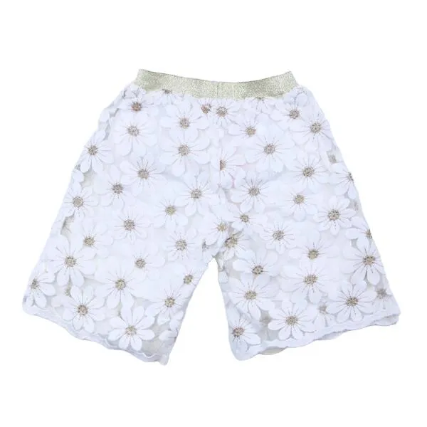 White Daisy Floral Culottes