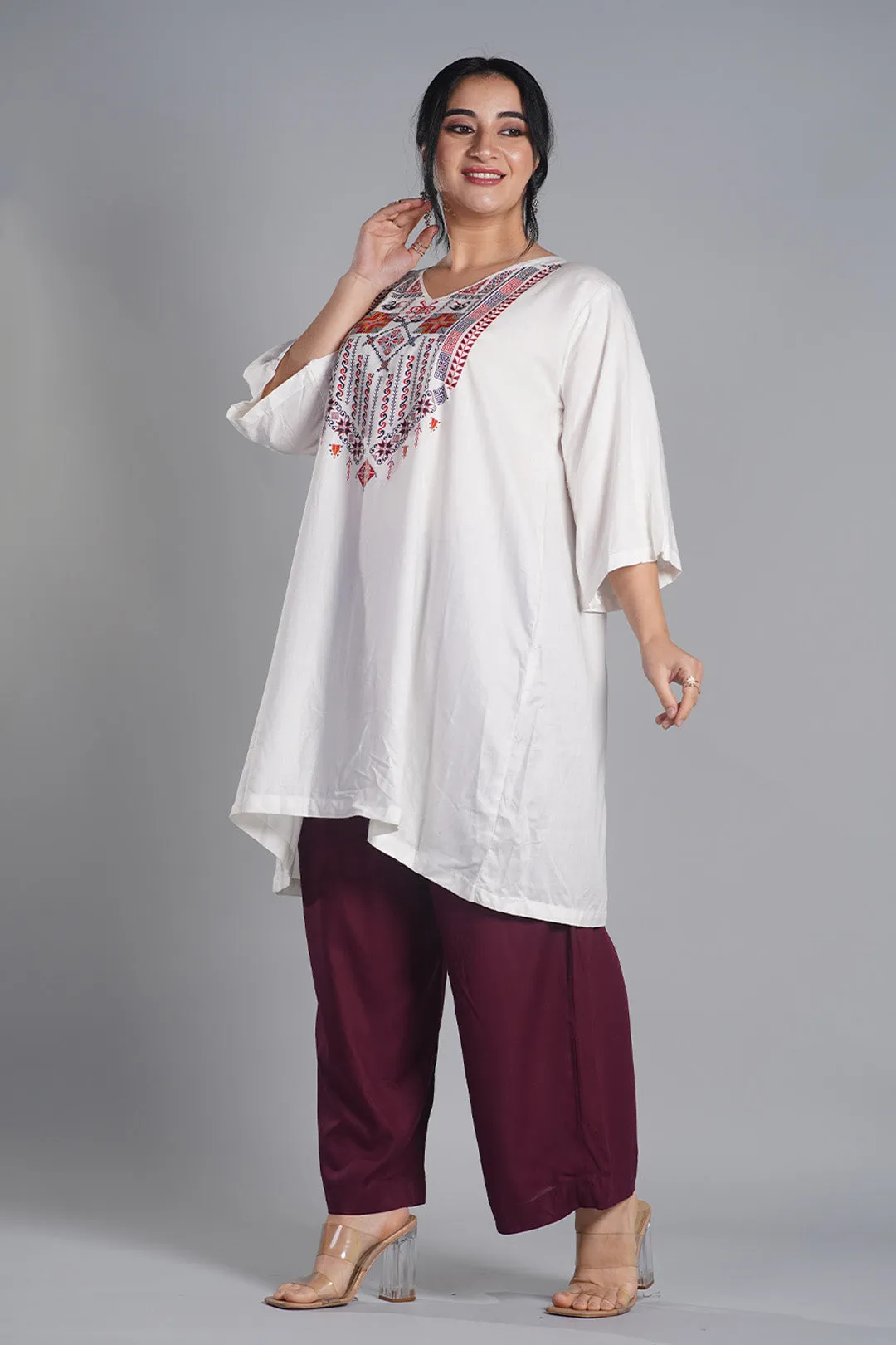 Wine Palazzo Pants